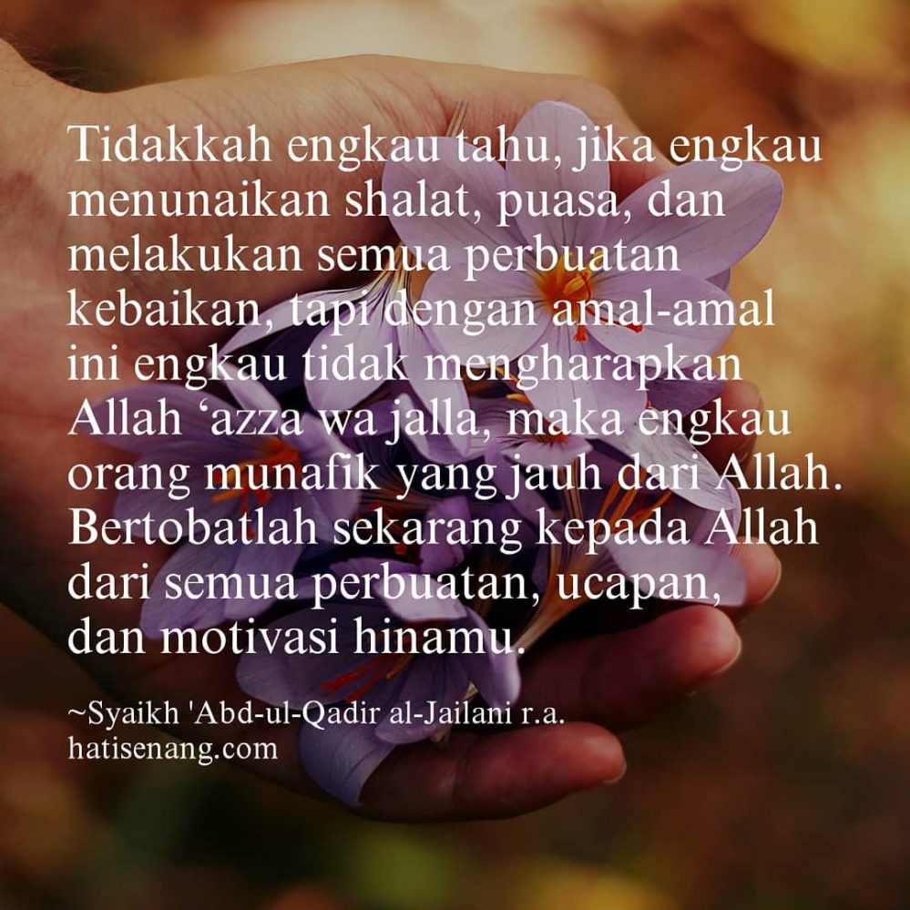 Ucapan Syaikh Abdul Qadir al-Jailani Tentang Amal 003